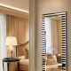 Striped Geometric Full-Length Vanity Mirror