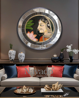 Renaissance Art Round Vanity Mirror 