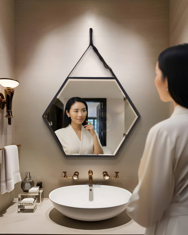 Hexagonal Hanging Wall Mirror NAV 905A