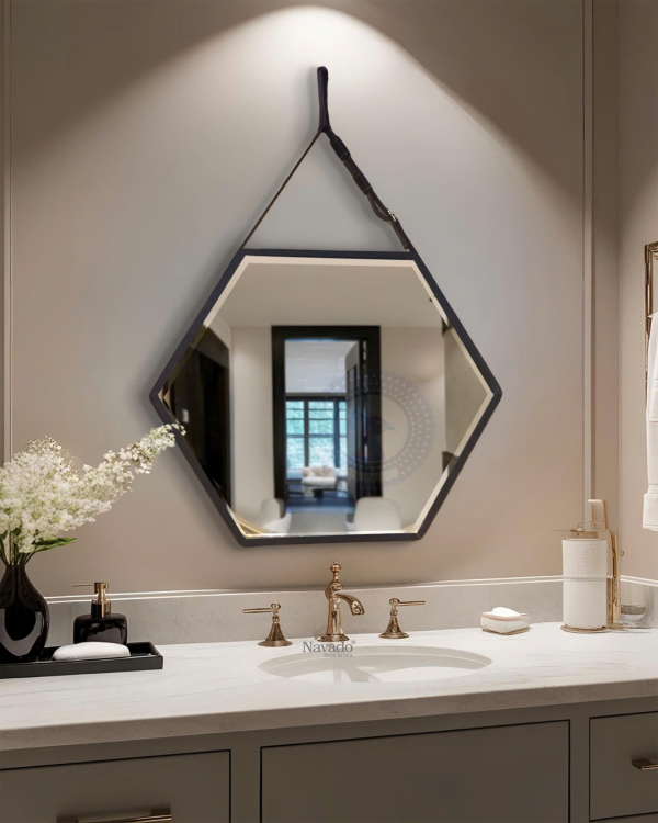 Hexagonal Hanging Wall Mirror NAV 905A