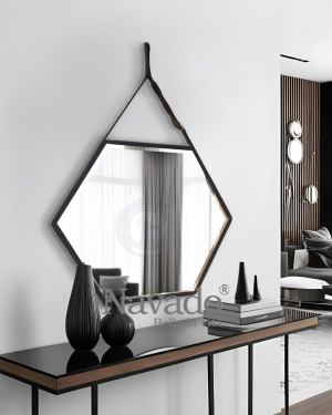 Hexagonal Hanging Wall Mirror NAV 905B