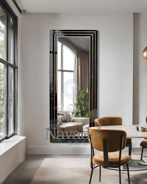 King Black Full-Length Mirror NAV 2075-NT