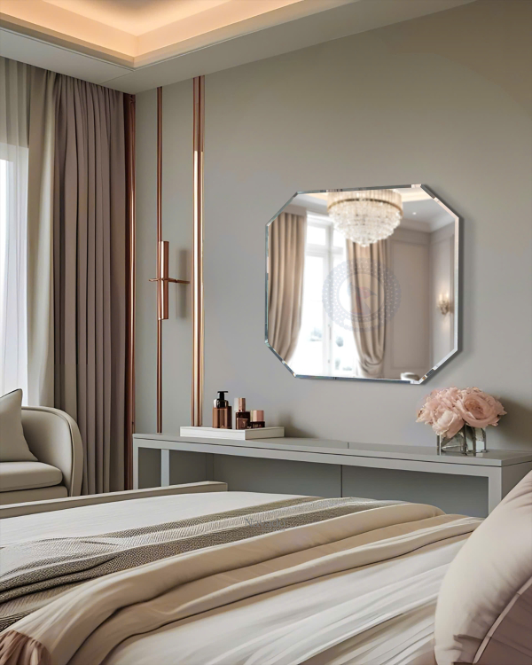 Artistic Beveled Octagon Mirror