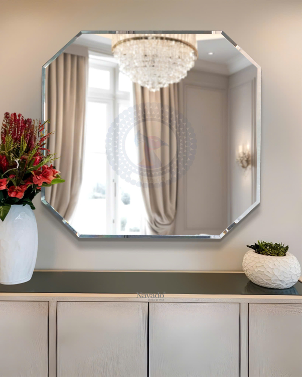 Artistic Beveled Octagon Mirror