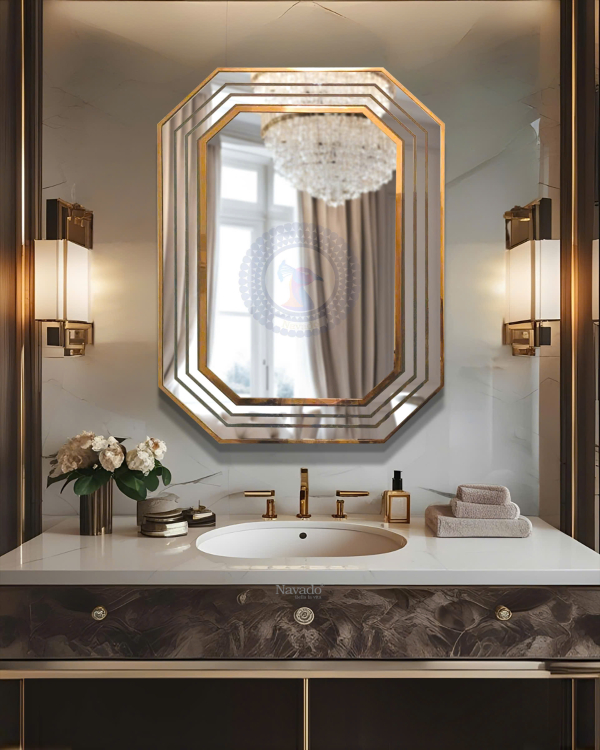 Artistic Octagon Backlit Mirror