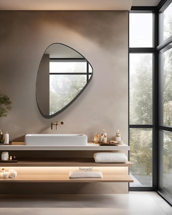 Asymmetrical Modern Wall Mirror