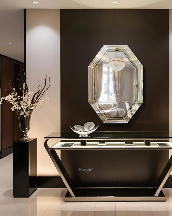 Geometric Luxury LED Mirror