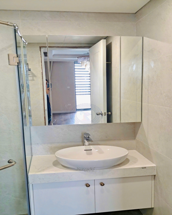 Tri-Fold Bathroom Mirror