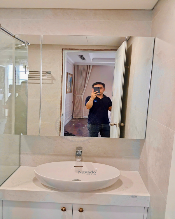 Tri-Fold Bathroom Mirror