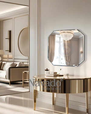Artistic Beveled Octagon Mirror