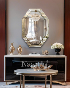 Aurum Octagonal Mirror