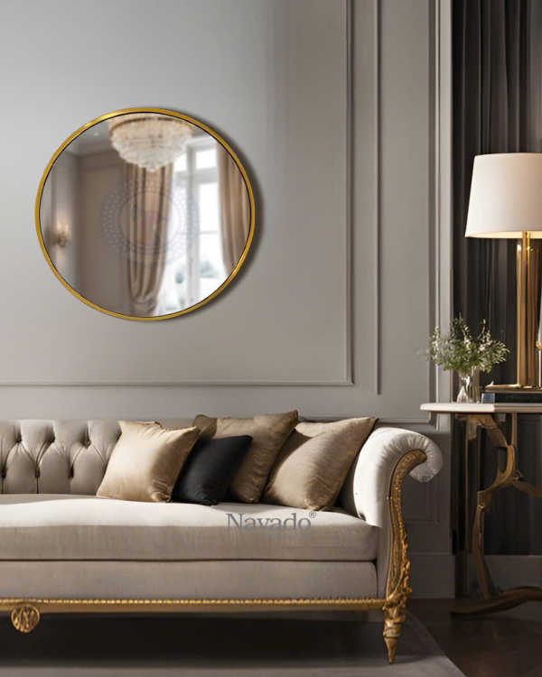 Artistic Gold Round Mirror NAV 3008B