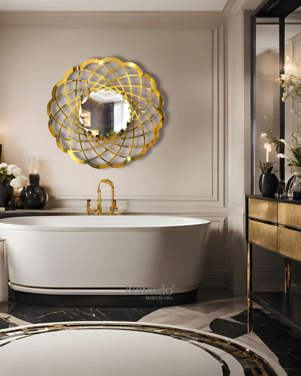 Artistic Bloom Bathroom Mirror