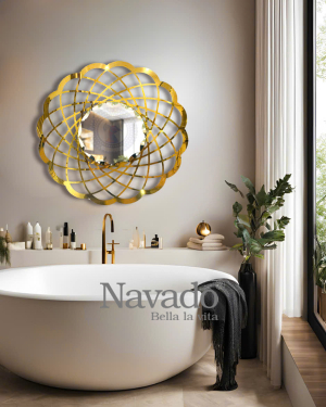 Artistic Bloom Bathroom Mirror