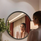 Artistic Black Circle Decoration Mirror