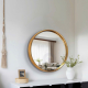 Artistic Golden Rim Mirror