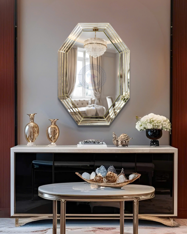Artistic Aurum Octagonal Decoration Mirror