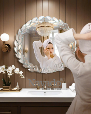 Artistic Circle Bathroom Mirror Lauriel NAV 2051