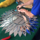 Geometric Artistic Round Decoration Mirror