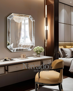 Led Artistic Bedroom Mirror Surya NAV 6006