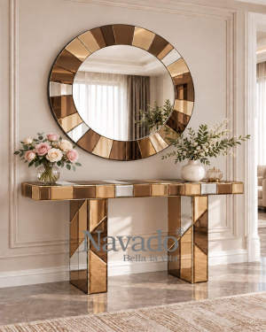 Alternating Segment Round Interior Mirror