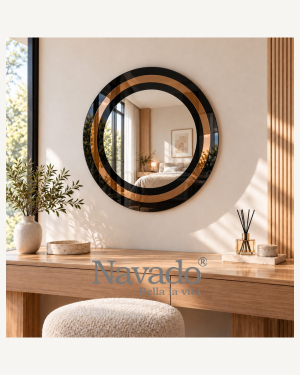 Black Bronze Ring Vanity Mirror