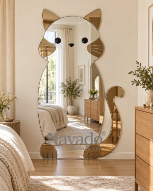 Cat Full-Length Decorative Mirror