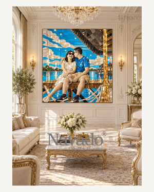 Couple Mosaic Wall Art