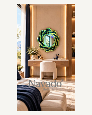 Emerald Mosaic Vanity Mirror