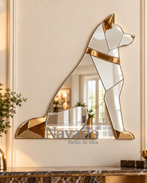 Geometric Greyhound Decorative Mirror