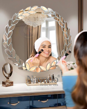 Leaf Wreath Vanity Mirror