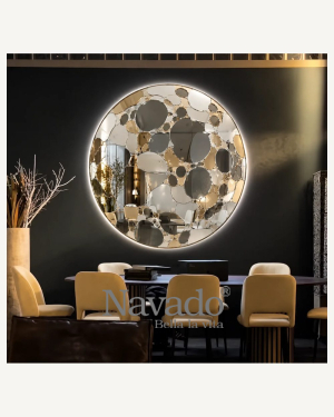 Moon Mosaic Interior Mirror