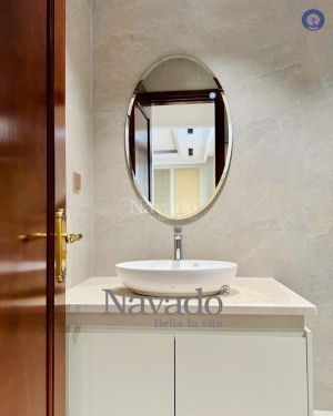 Oval Minimal Bathroom Mirror