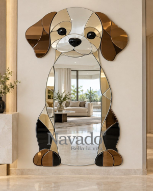 Puppy Full-Length Decorative Mirror