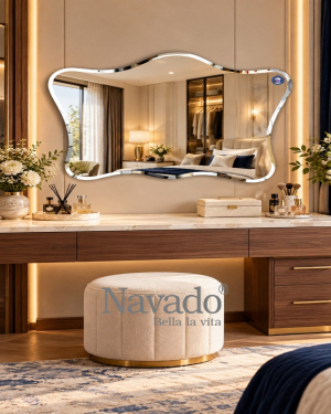 Wavy Edge Vanity Mirror