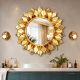 Golden Sunflower Bathroom Mirror