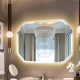 Octagonal Backlit Bathroom Mirror