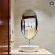 Oval Minimal Bathroom Mirror