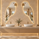 Parrot Pair Bathroom Mirror