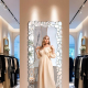 Silver Beaded Full-Length Mirror