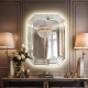 Stepped Rectangle Vanity Mirror