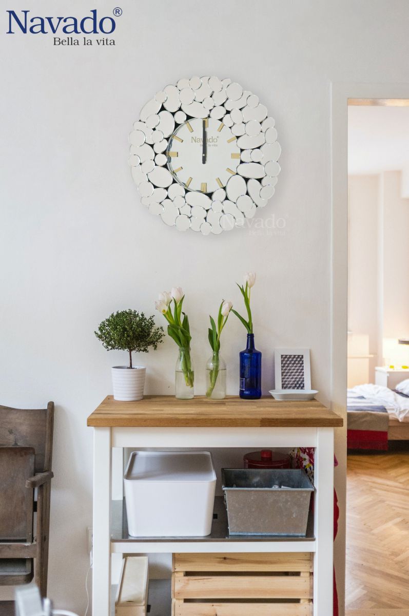 bubble-art-decor-clock-mirror