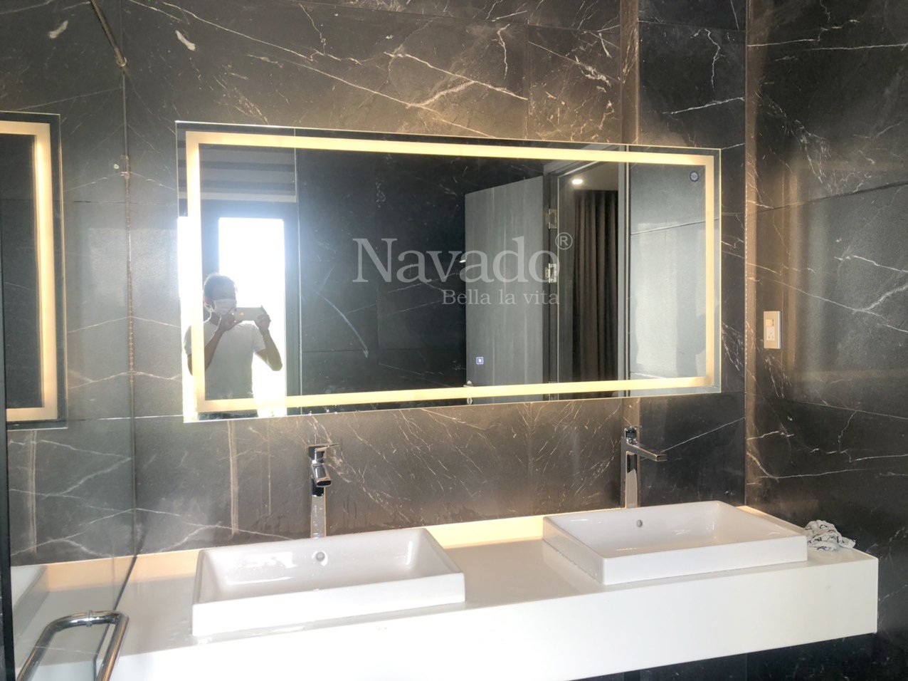 art-large-led bathroom-mirror