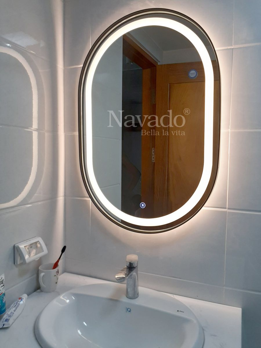 led oval bathroom mirror