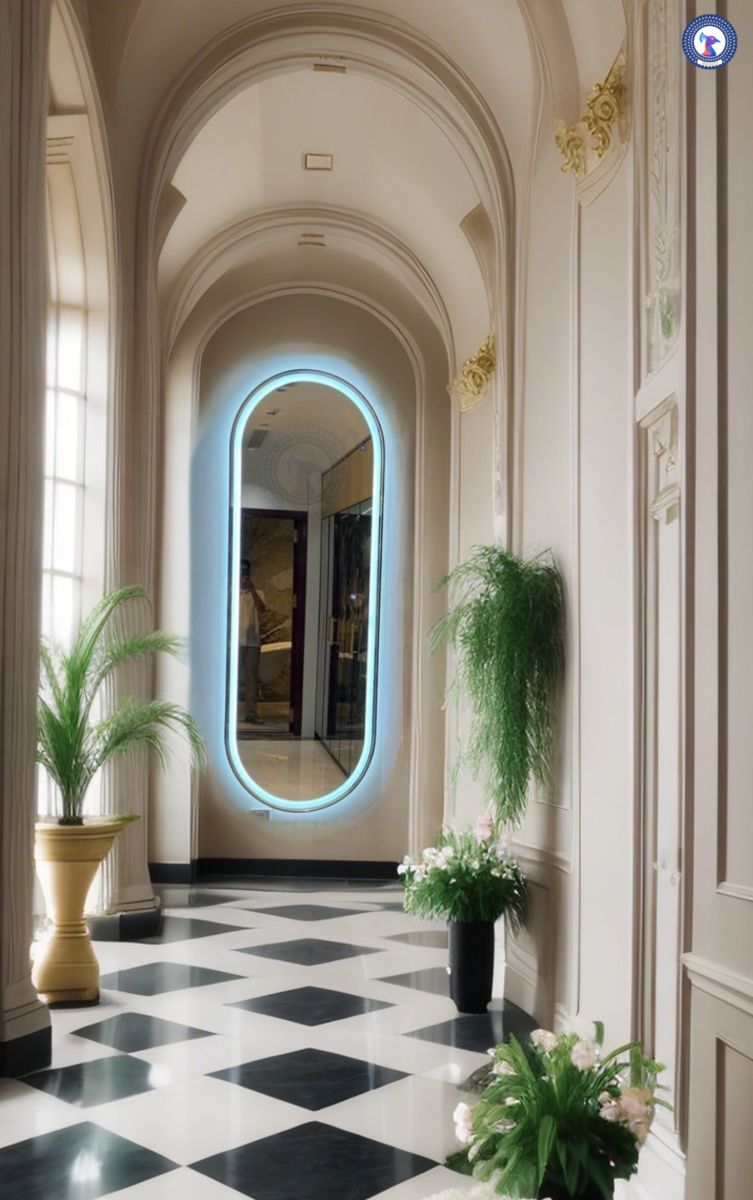 Entryway wall mirror