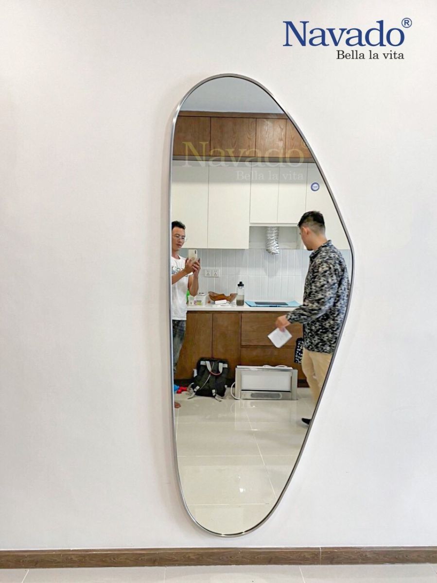 Unique full-length decorative mirror for living room