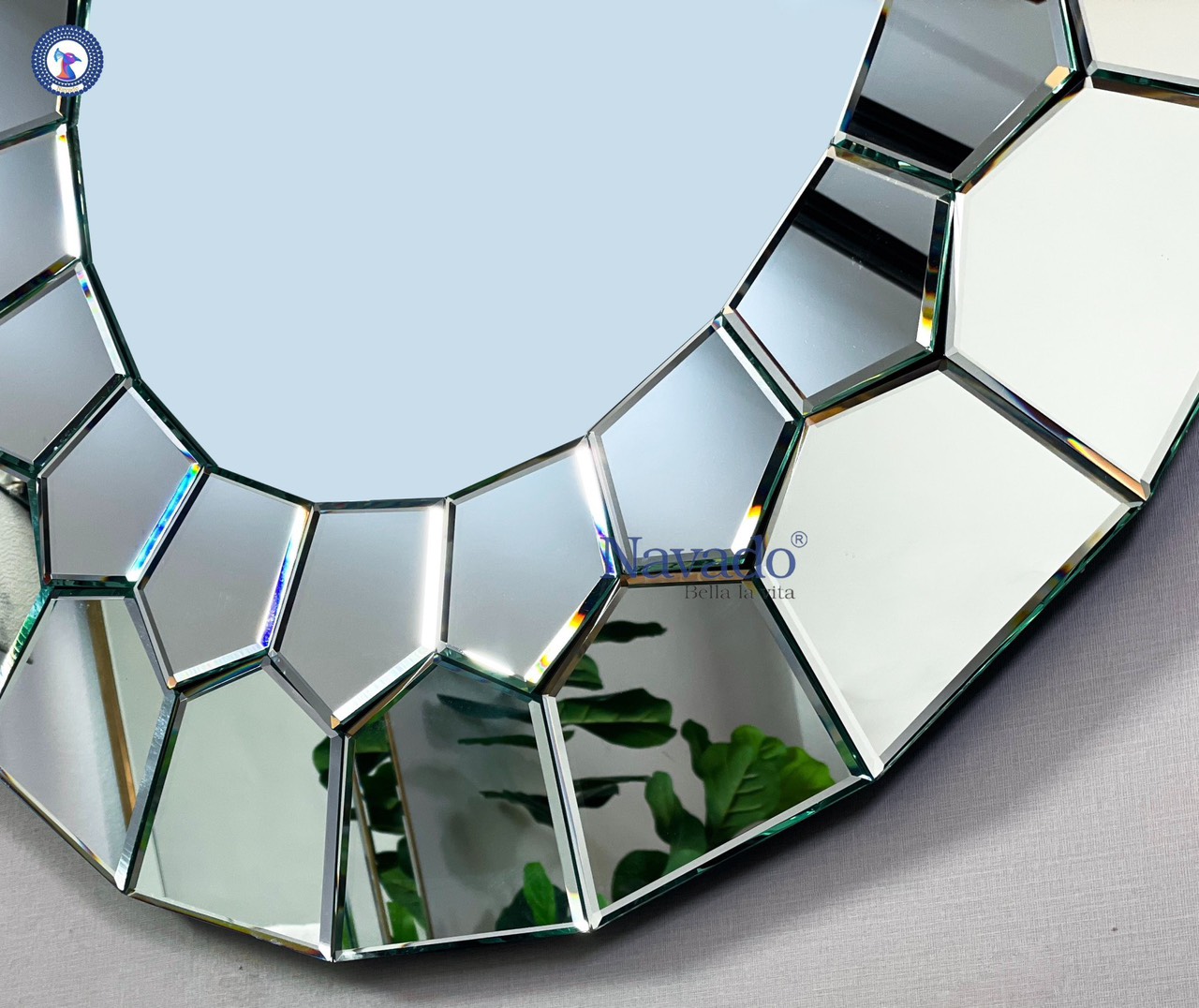 Handcrafted decorative wall mirror
