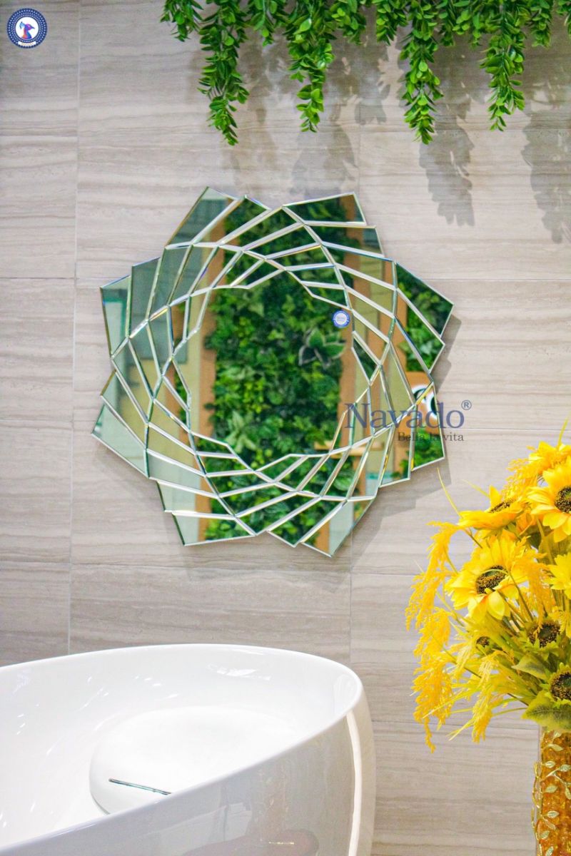 Mirror wall bathroom