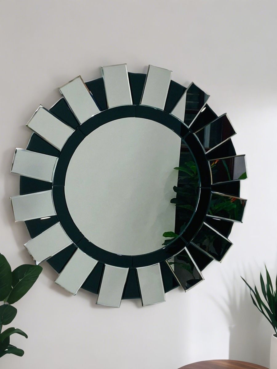 Round bathroom wall mirror