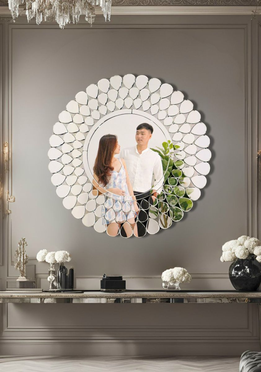  Artistic Mosaic Mirror for Bathroom Wall